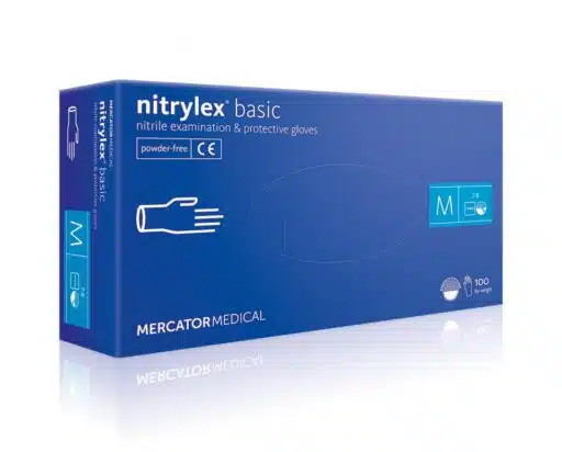 Nitrilinės pirštinės Mercator Nitrylex Basic, 100 vnt