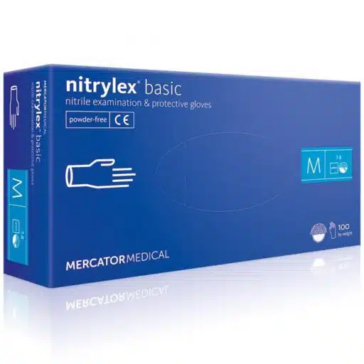 Nitrilinės pirštinės Mercator Nitrylex Basic, 100 vnt