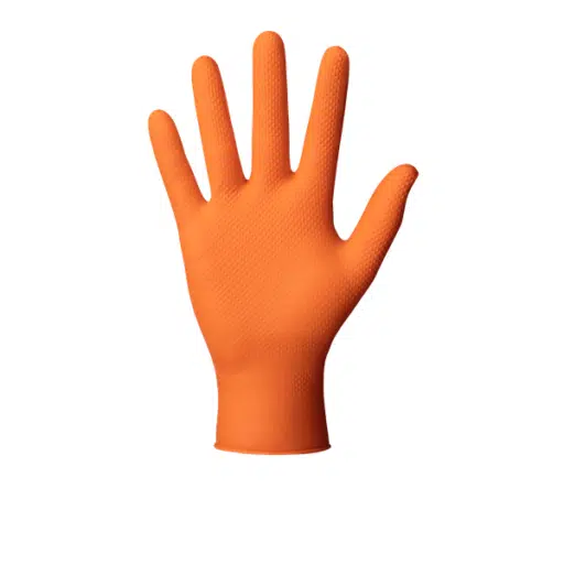Vienkartinės nitrilinės pirštinės storos GoGrip orange, 50vnt